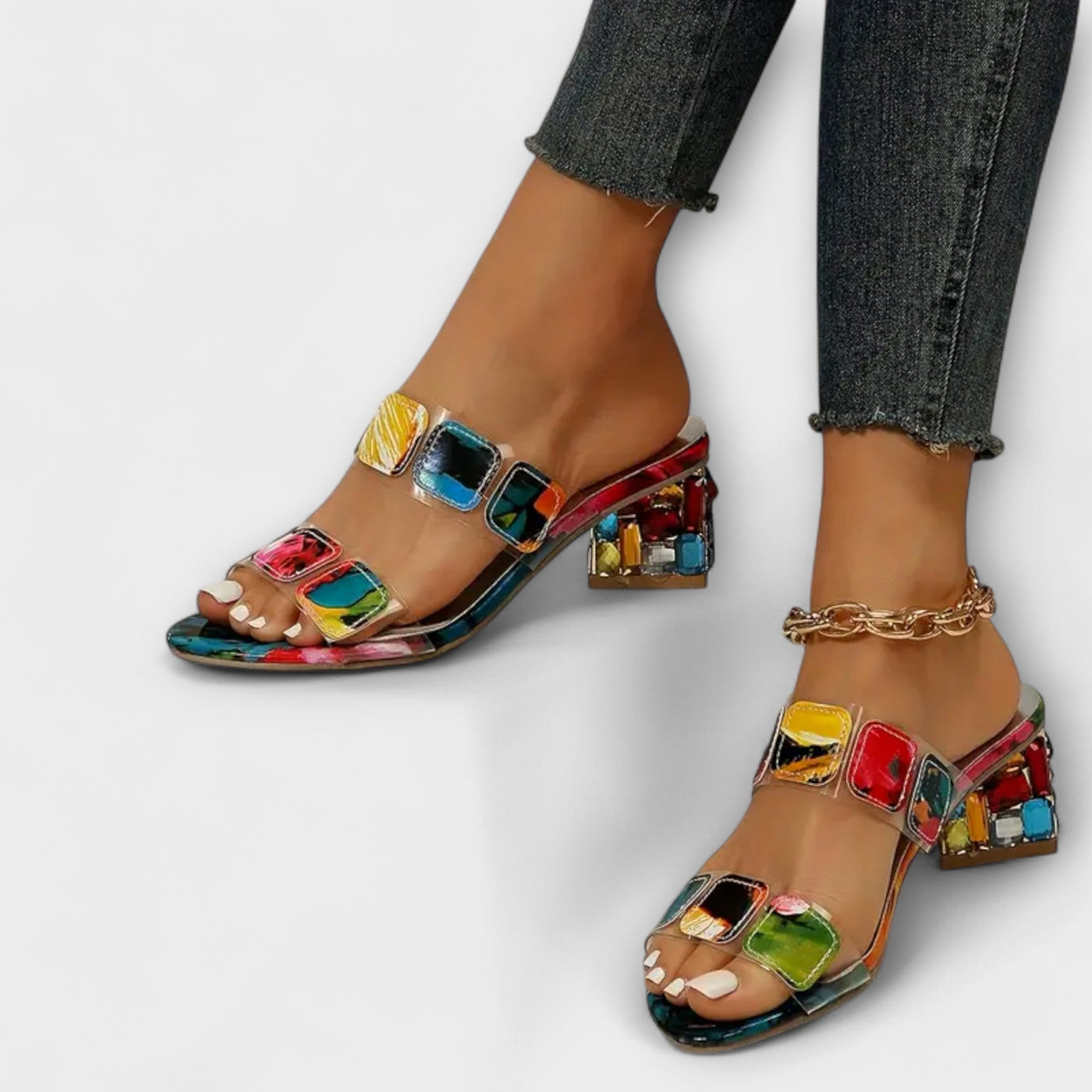 Martina – Tacones de bloque elegantes para el verano