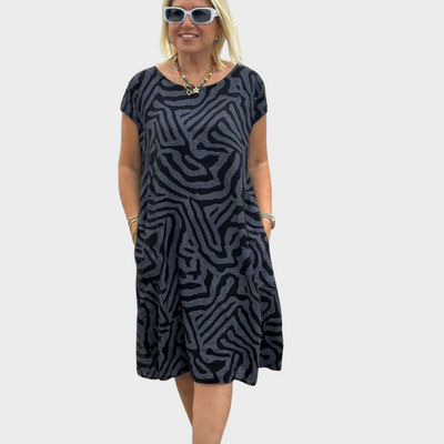 Dora -  Ljetna haljina s okruglim izrezom