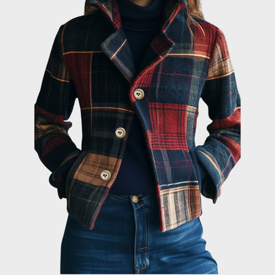 Noelle - Klasična Tartan Vuna Jakna
