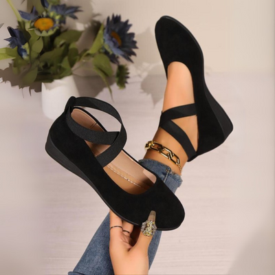 ANGEL - Zapatos de Cuña Cerrados y Cómodos