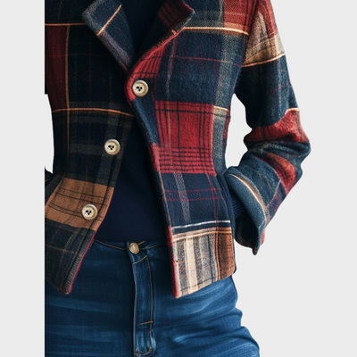 Noelle - Klasična Tartan Vuna Jakna