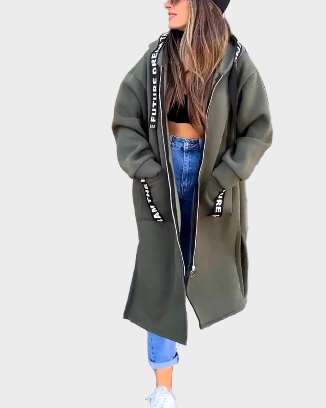 Roza - Duga hudica s kapuljačom