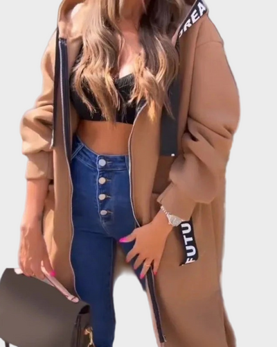 Roza - Duga hudica s kapuljačom