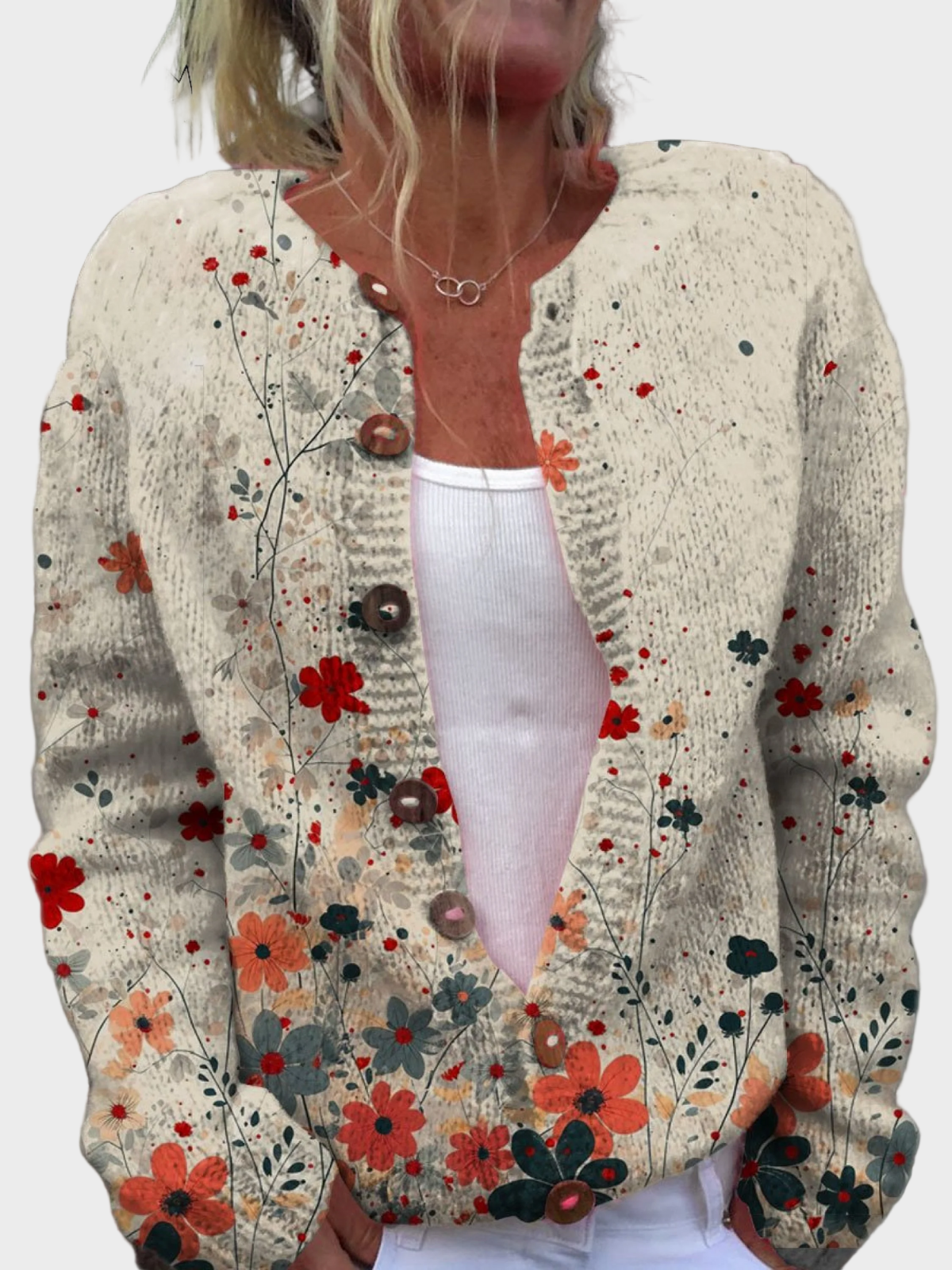 Ana - Cvjetni Kardigan