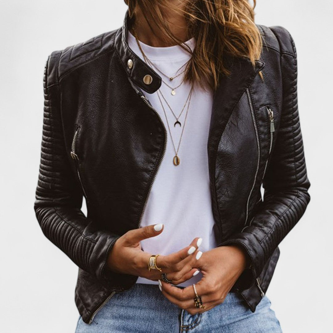 Klara - Elegantna kožna jakna