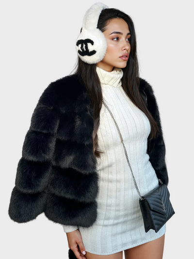 Amira -  Elegantna jakna od umjetnog krzna