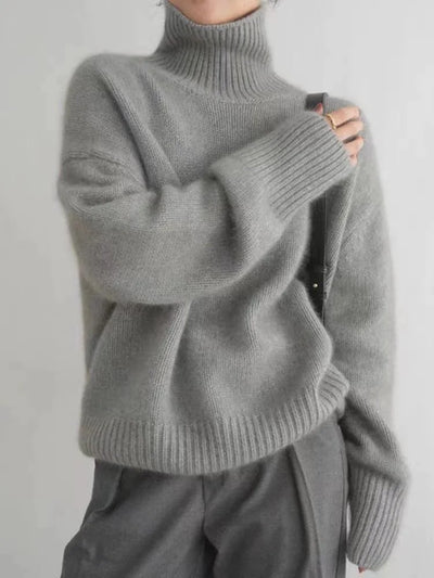 Isabella - Suéter de Cachemira con Cuello Alto