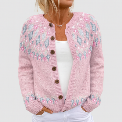 Elva | Chaqueta de punto suelto con estampado