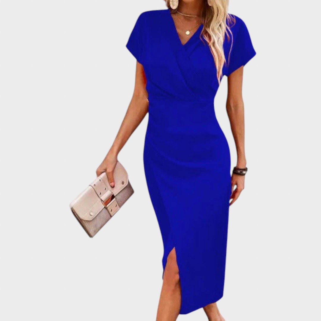 Vilma - Midi haljina s V-izrezom