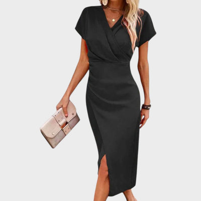 Vilma - Midi haljina s V-izrezom