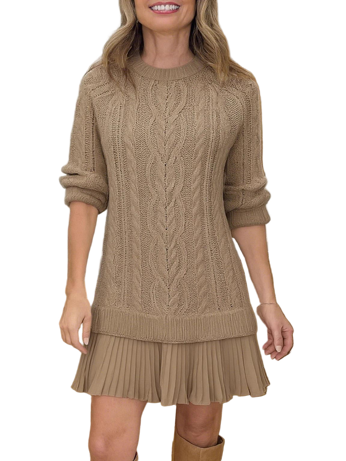 Nika - Kratka pletena haljina