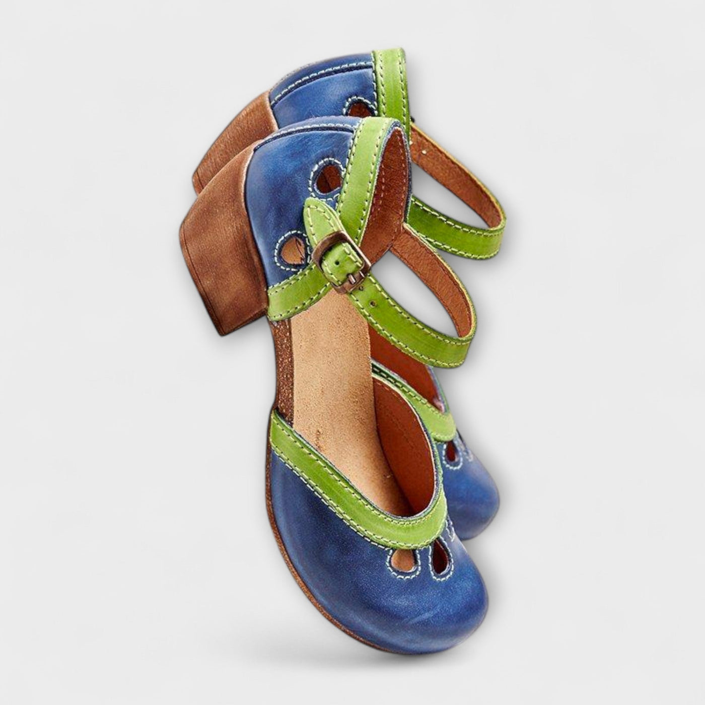 Livia – Zapatos de tira retro para el verano