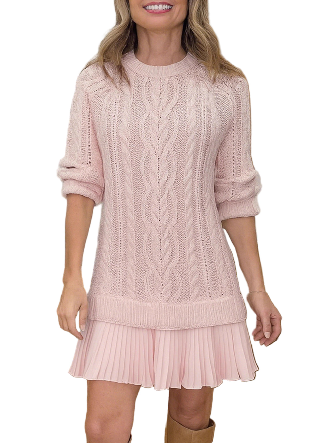 Nika - Kratka pletena haljina