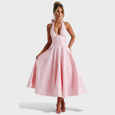 Julieta – Midi haljina s halter izrezom