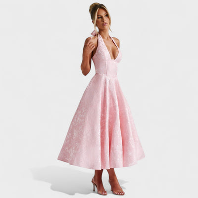 Julieta – Midi haljina s halter izrezom