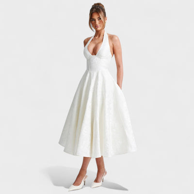 Julieta – Midi haljina s halter izrezom