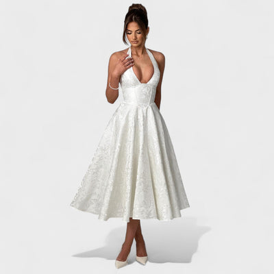 Julieta – Midi haljina s halter izrezom