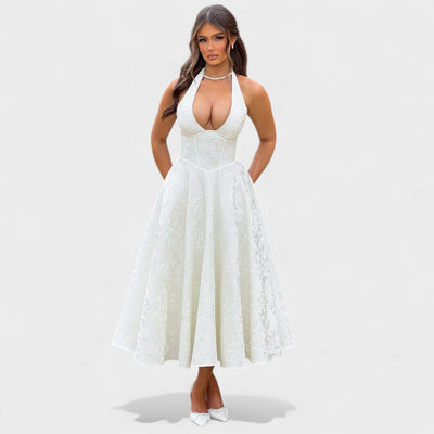 Julieta – Midi haljina s halter izrezom