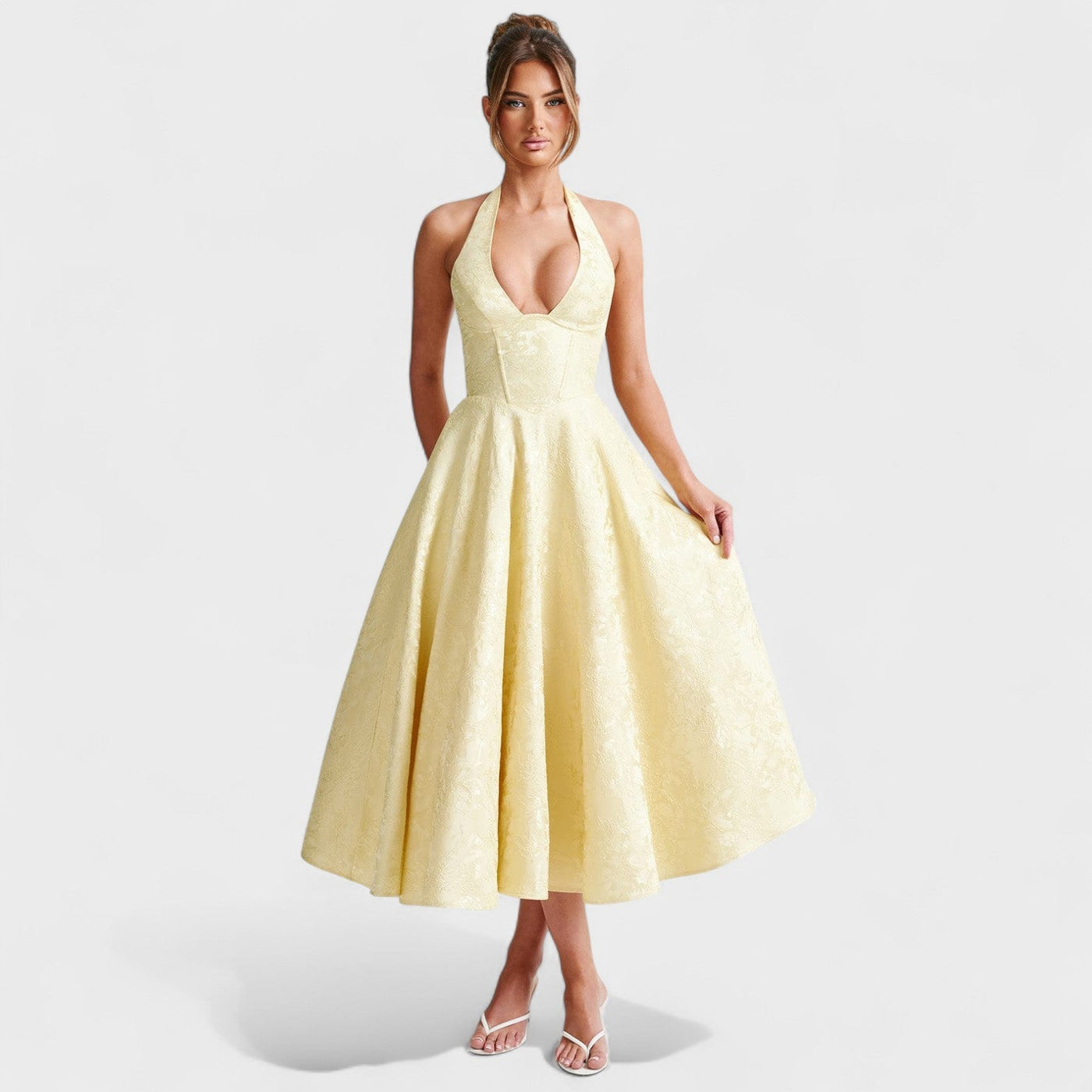 Julieta – Midi haljina s halter izrezom