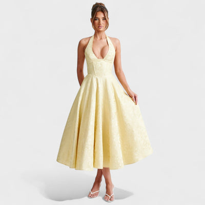 Julieta – Midi haljina s halter izrezom