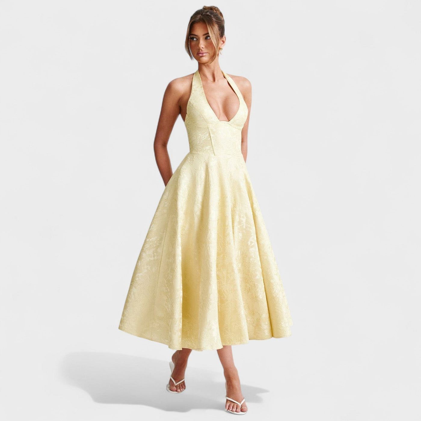 Julieta – Midi haljina s halter izrezom