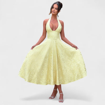 Julieta – Midi haljina s halter izrezom