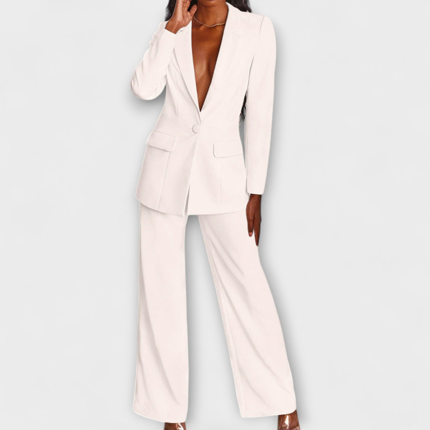 Monica – Elegante conjunto de blazer y pantalones