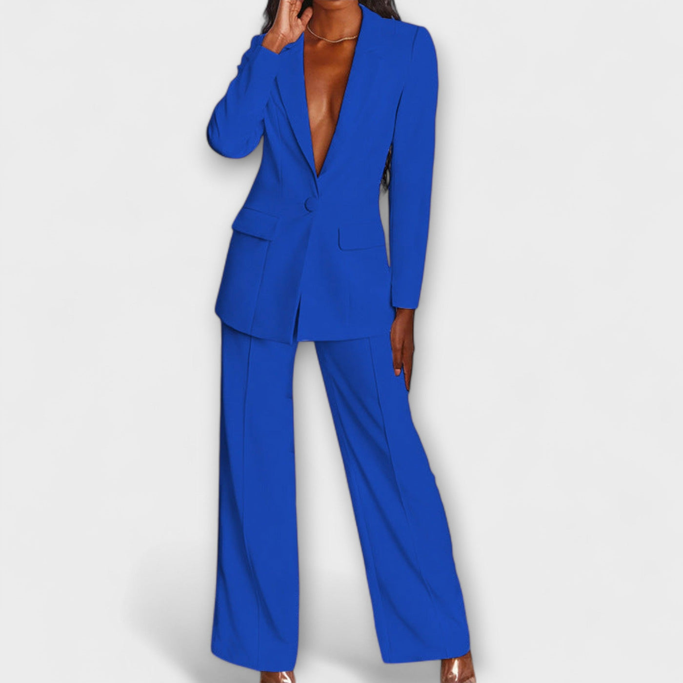 Monica – Elegante conjunto de blazer y pantalones
