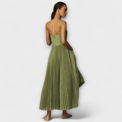 Cloe – Vestido midi plisado