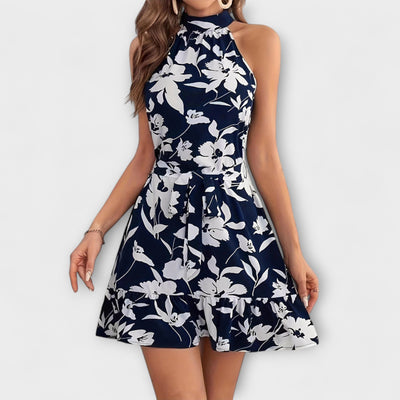 Carmel – Vestido mini sin mangas con estampado floral