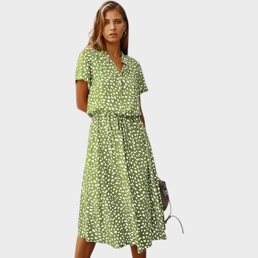 Tena - Elegantna Ljetna Haljina Višebojna