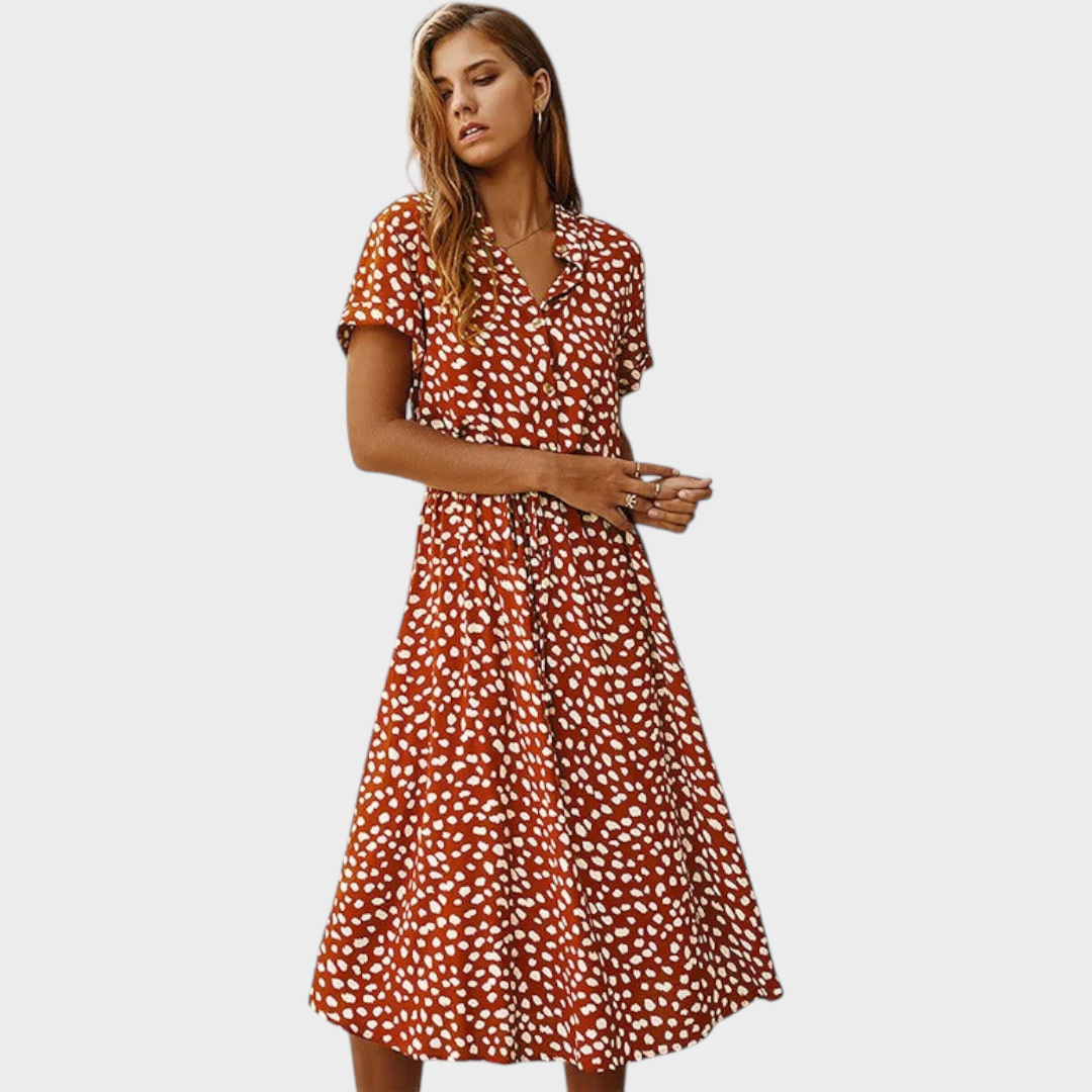 Tena - Elegantna Ljetna Haljina Višebojna