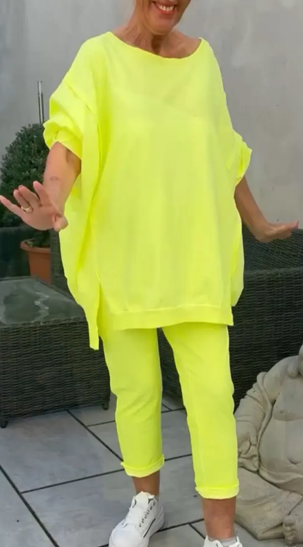 Frieda | Conjunto de ropa de casa con top de suéter y pantalones cortos